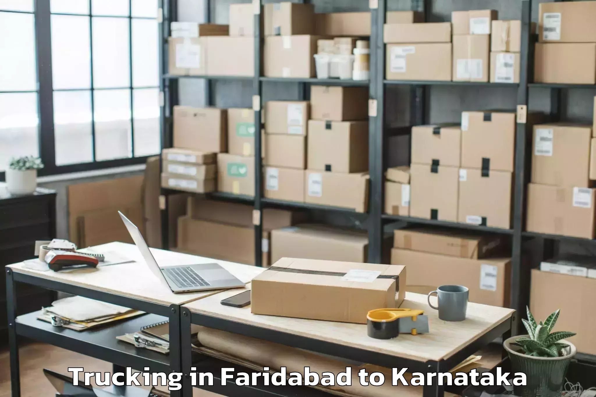 Easy Faridabad to Dabaspet Trucking Booking